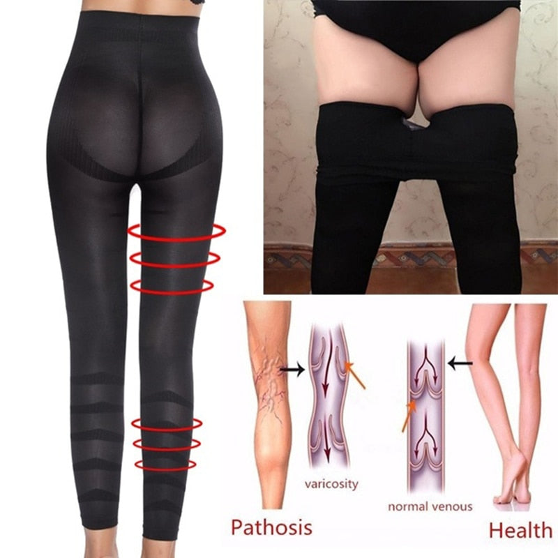 High Waist Leggings Women Sculpting Sleep Leg Legging Tummy Control Skinny Panties Slimming  Leggings Thigh Slimmer Pants