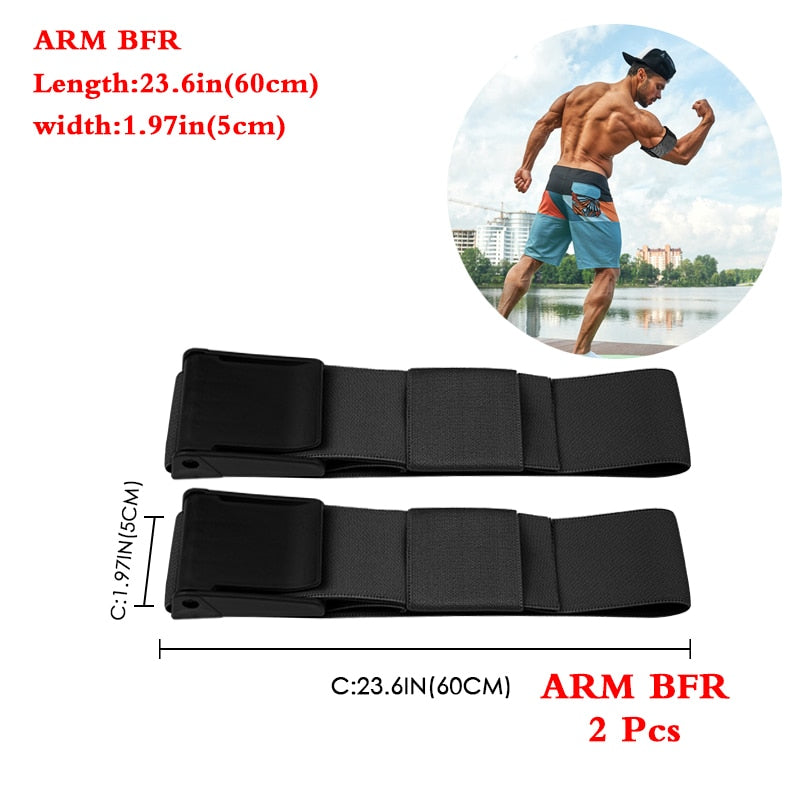 Occlusion Wraps Pro Resistance Bands BFR Bands Arm Leg Blaster Elastic Exercise Blood Flow Restriction Training Gym Fitness