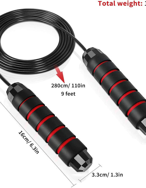 Load image into Gallery viewer, Jump Rope Sports PVC Bearing Jump Ropes Crossfit with Anti-Slip Handle Adjustable Wire Skipping Home Indoor Fitness Springtouw
