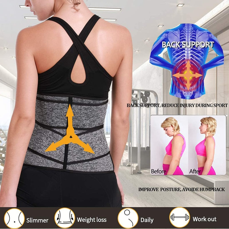 Women Waist Trainer Neoprene Body Shaper Belt Slimming Sheath Belly Reducing Shaper Tummy Sweat Shapewear Workout Shaper Corset