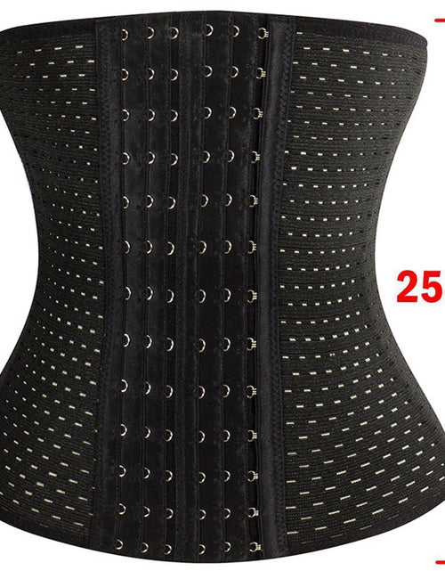 Load image into Gallery viewer, Womens Waist Trainer Cincher Body Shaper Underwear Lingerie Tummy Slim Belt Postpartum Control Underbust Steel Boned Corset
