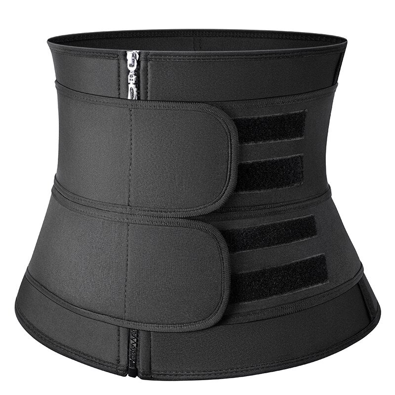 Men Body Shaper Neoprene Sauna Workout Waist Trainer Trimmer Belt for Weight Loss Sweat Belly Belt with Double Straps Shapewear