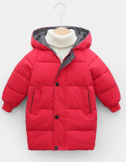 Load image into Gallery viewer, Autumn Winter New Children Down  Jacket Boys Girls Fashion Thick Warm Jacket Baby Hooded Warm Outwear Kids Cotton Coat 2-7 Year
