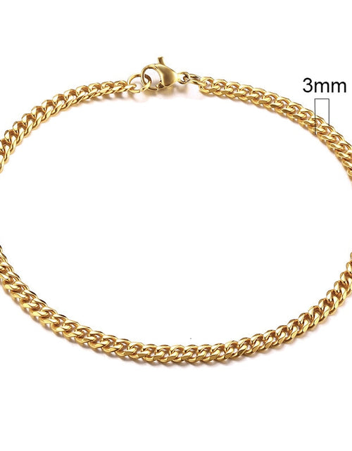 Load image into Gallery viewer, 3-11mm Chunky Miami Curb Chain Bracelet for Men, Stainless Steel Cuban Link Chain Wristband Classic Punk Heavy Male Jewelry
