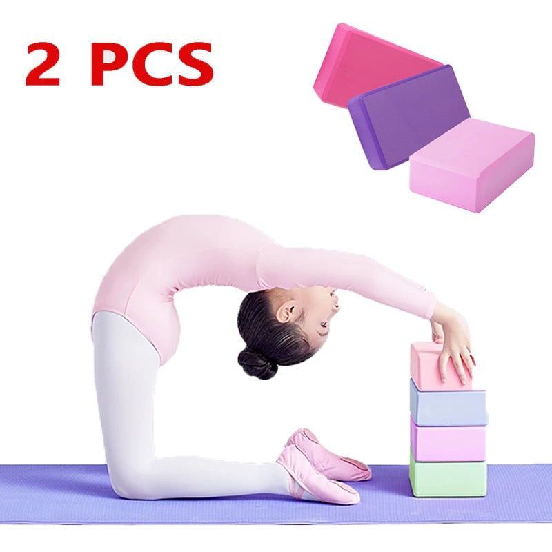 Yoga Building Blocks Cubes Pilates Bricks Reinforcement Mats Sports Yoga Supplies Exercise Home Exercise Equipment Fitness Eva