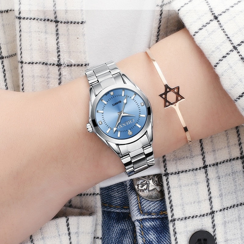 6 Colors CHENXI Brand Watch Luxury Women&#39;s Casual Watches Waterproof Watch Women Fashion Dress Rhinestone WristWatch CX021B