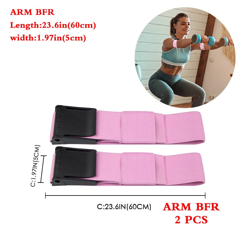 Occlusion Wraps Pro Resistance Bands BFR Bands Arm Leg Blaster Elastic Exercise Blood Flow Restriction Training Gym Fitness