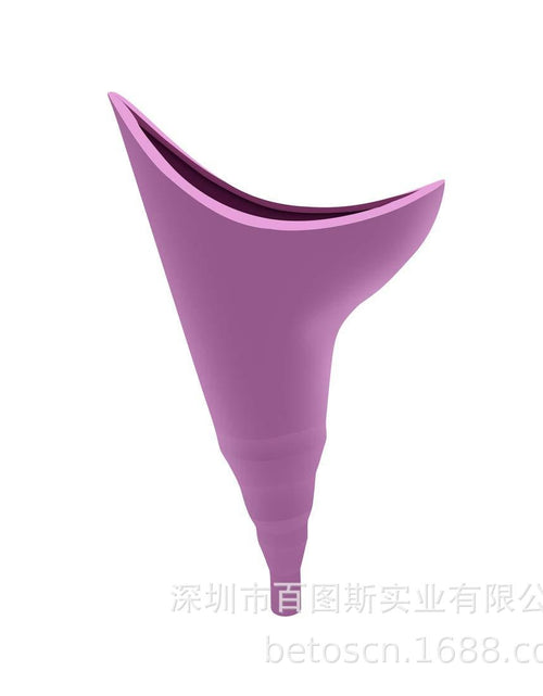 Load image into Gallery viewer, Ladies portable outdoor emergency standing urinal female silicone urinal
