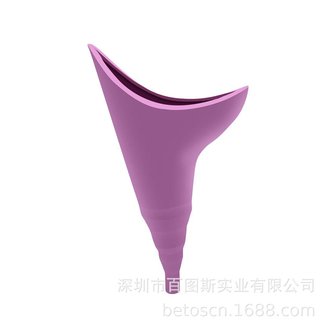 Ladies portable outdoor emergency standing urinal female silicone urinal