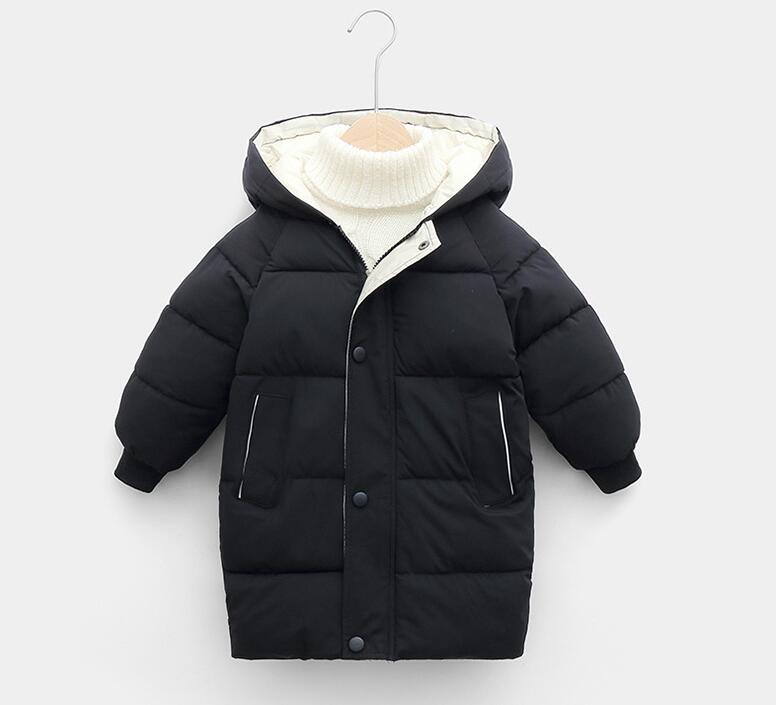 Autumn Winter New Children Down  Jacket Boys Girls Fashion Thick Warm Jacket Baby Hooded Warm Outwear Kids Cotton Coat 2-7 Year