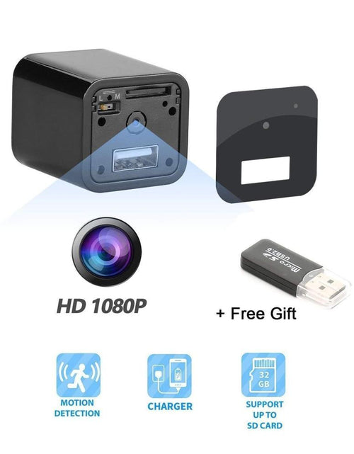 Load image into Gallery viewer, Mini Plug Camera 1080P HD USB Chargers Wireless Portable Camera Security Video Recorder Dynamic Monitor
