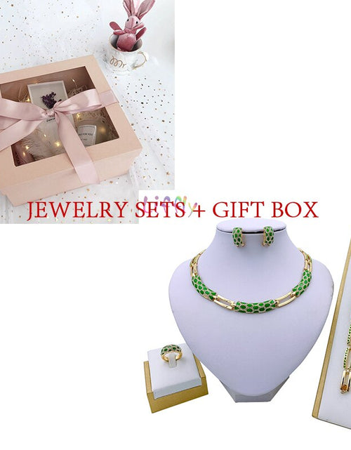 Load image into Gallery viewer, Dubai Costume Jewelry Sets for Women Luxury Bridal Nigerian Wedding African Beads Jewelry Set New Design
