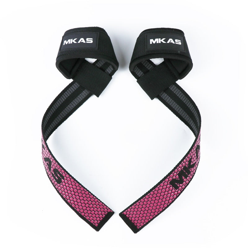 Weight lifting Wrist Straps Fitness Bodybuilding Training Gym lifting straps with Non Slip Flex Gel Grip