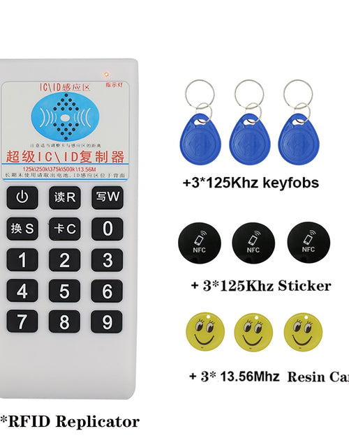 Load image into Gallery viewer, Handheld Frequency 125Khz-13.56MHZ Copier Duplicator Cloner RFID NFC IC Card Reader &amp; Writer Access Tag Duplicator 5577 Card
