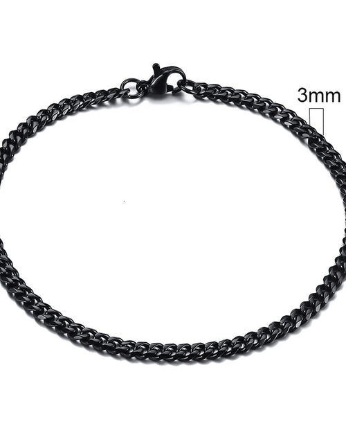 Load image into Gallery viewer, 3-11mm Chunky Miami Curb Chain Bracelet for Men, Stainless Steel Cuban Link Chain Wristband Classic Punk Heavy Male Jewelry
