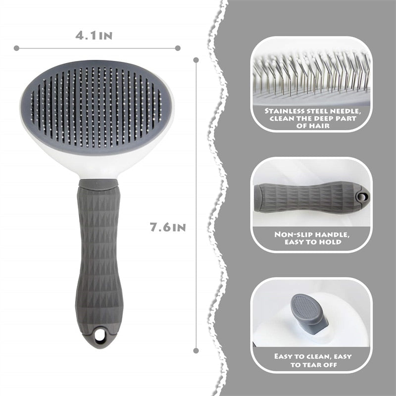 Cat Comb Dog Hair Brush Grooming And Care Cat Brush Stainless Steel Comb For Long Hair Dog Supplies With Dogs Cats Nail Clippers