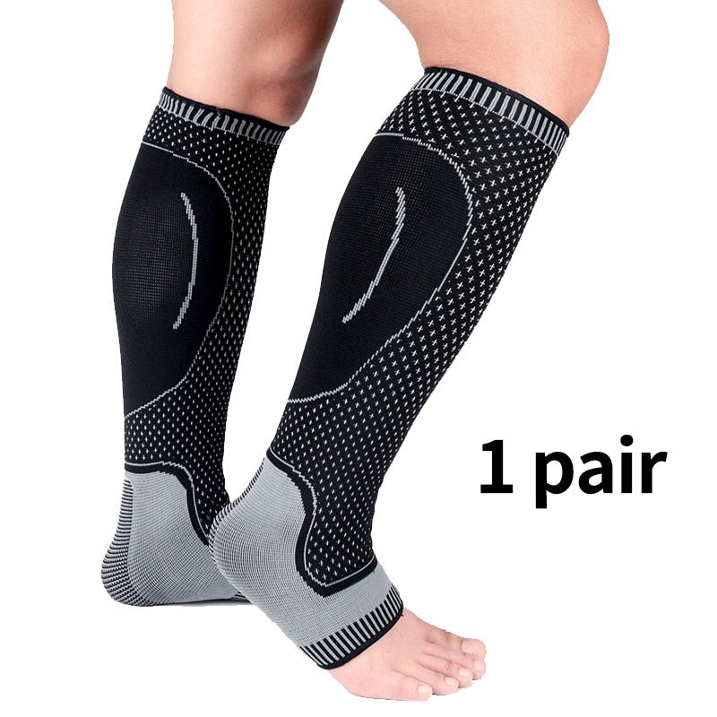 2 PCS Sports guard Leg Sleeves calf Compression bracelet unisex basketball football running leggings breathable warm socks