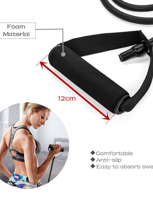 Load image into Gallery viewer, 120cm Yoga Pull Rope Elastic Resistance Bands Rope Rubber Bands Fitness Equipment Exercise Tube Workout Strength Training
