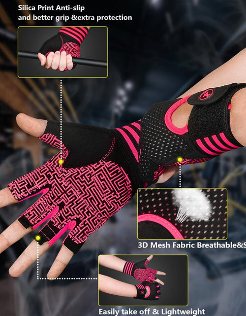 Load image into Gallery viewer, Gym Gloves Full Palm Protect Beathable Fitness Training Workout Gloves Anti-slip Weight Lifting Gloves Multi-Sport Glove
