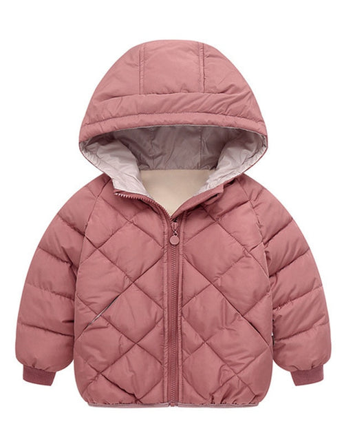 Load image into Gallery viewer, Autumn Winter New Children Down  Jacket Boys Girls Fashion Thick Warm Jacket Baby Hooded Warm Outwear Kids Cotton Coat 2-7 Year
