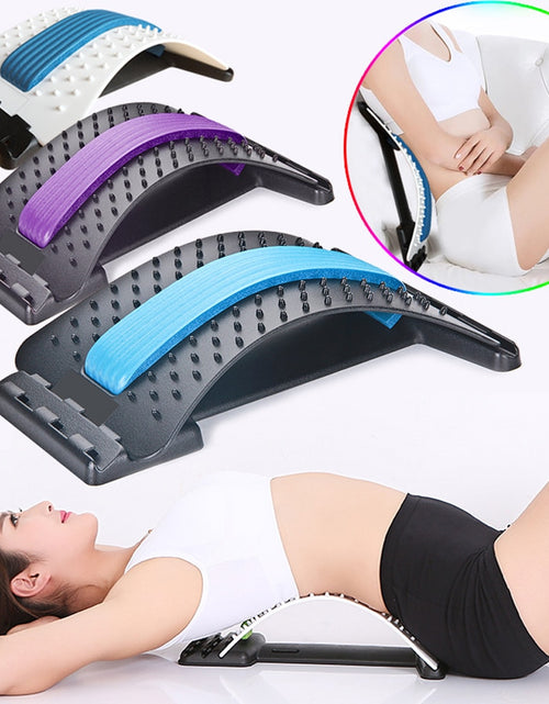 Load image into Gallery viewer, Stretch Equipment Back Massager Stretcher Fitness Lumbar Support Relaxation Mate Spinal Pain Relieve Chiropractor Messager
