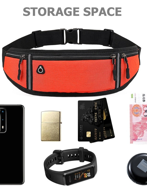 Load image into Gallery viewer, Professional Running Waist Bag Sports Belt Pouch Mobile Phone Case Men Women Hidden Pouch Gym SportsBags Running Belt Waist Pack
