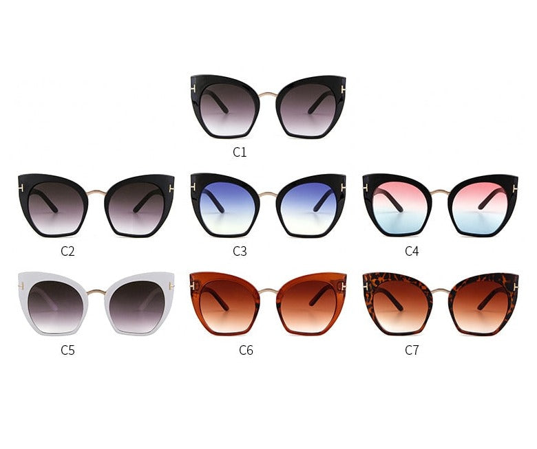 Half Frame Tom Rimless Sunglasses Women Men Brand Designer Female Oversized Square Sun Glasses CE Shades OM694