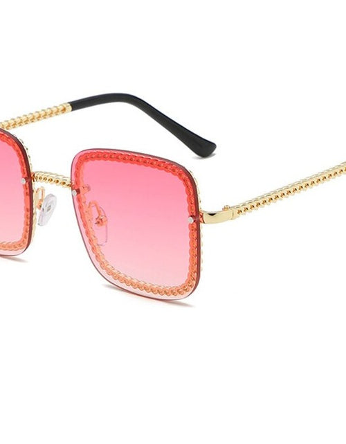 Load image into Gallery viewer, Vintage NO Chain Sunglasses Women Square Frame 2019 Luxury Brand Design Retro Rimless Sun Glasses Lady Female Shades S017
