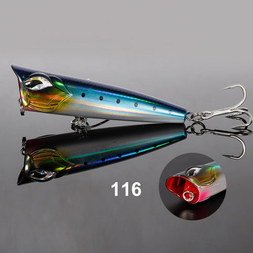 Load image into Gallery viewer, 1pc 190mm 129g Topwater Popper Fishing Lures Bubble Jet Popper Bait Wobblers for GT Tuna Sea Fishing Lure
