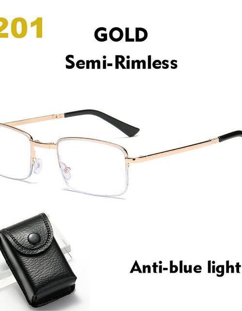 Load image into Gallery viewer, Folding Glasses for Elderly Anti Blue Light Reading Glasses Men Progressive Multifocal Reading Glasses Women Presbyopia
