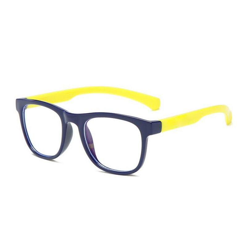 Children Bendable Silicone Anti-blue Light Glasses Flexible One-piece Safe Eyeglasses Plain Mirror Goggles Eyewear Frame