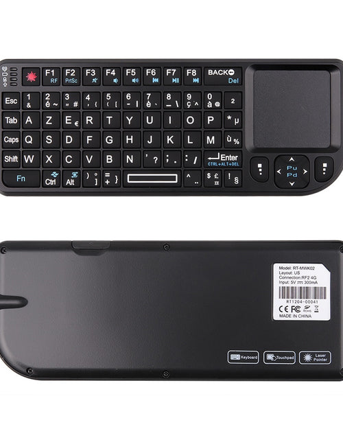 Load image into Gallery viewer, HOT Mini 2.4G RF Wireless Keyboard Spanish French Russian English Keyboard Backlight Touchpad Mouse for PC Notebook Smart Tv Box
