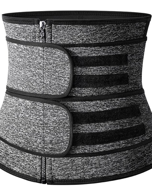 Load image into Gallery viewer, Men Body Shaper Neoprene Sauna Workout Waist Trainer Trimmer Belt for Weight Loss Sweat Belly Belt with Double Straps Shapewear
