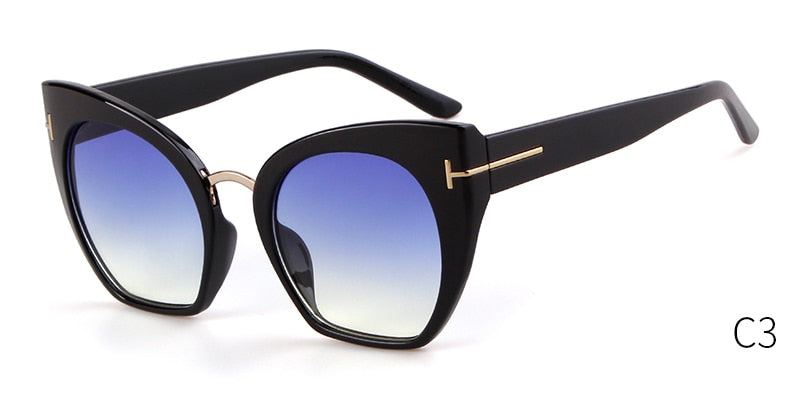 Half Frame Tom Rimless Sunglasses Women Men Brand Designer Female Oversized Square Sun Glasses CE Shades OM694