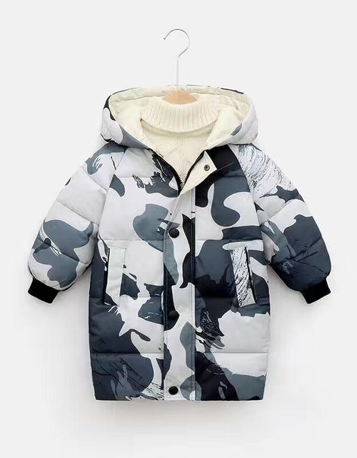 Load image into Gallery viewer, Autumn Winter New Children Down  Jacket Boys Girls Fashion Thick Warm Jacket Baby Hooded Warm Outwear Kids Cotton Coat 2-7 Year
