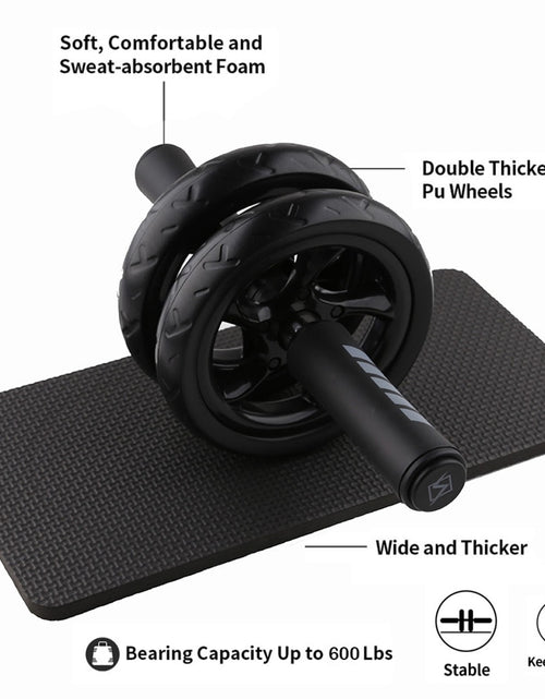 Load image into Gallery viewer, AB Roller Non-slip 15CM Tire Pattern Fitness Gym Exercise Abdominal Wheel Roller
