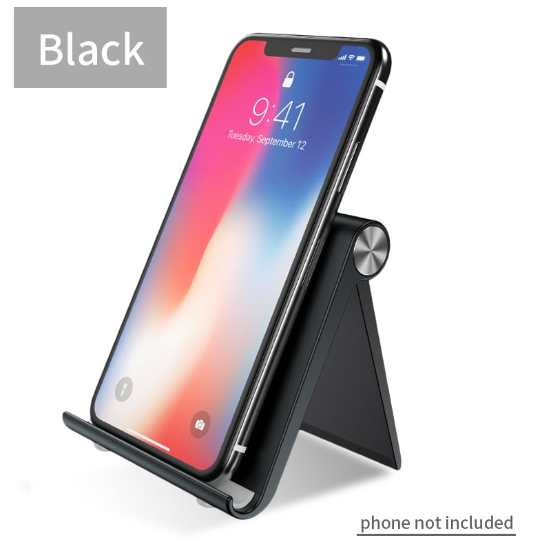 Phone Holder Stand Mobile Smartphone Support Tablet Stand for iPhone Desk Cell Phone Holder Stand Portable Mobile Holder