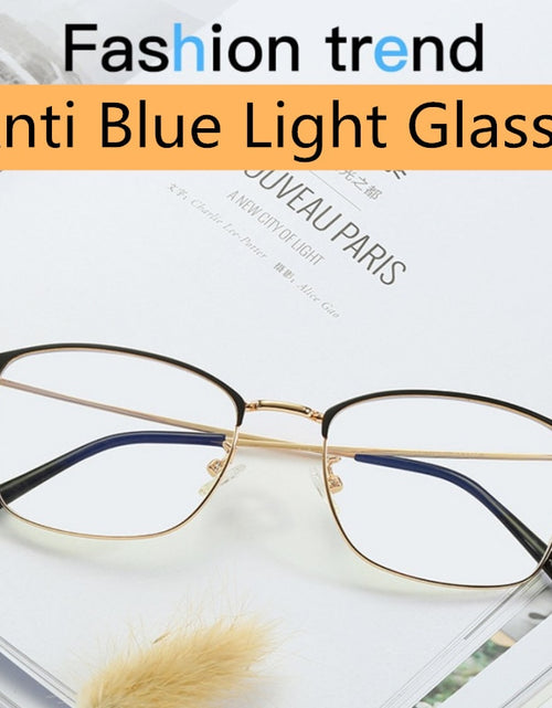 Load image into Gallery viewer, 2021 Office Anti Blue Light Glasses Brand Designer Optical Eyeglasses Ladies Fashion Retro Clear Light Glasses
