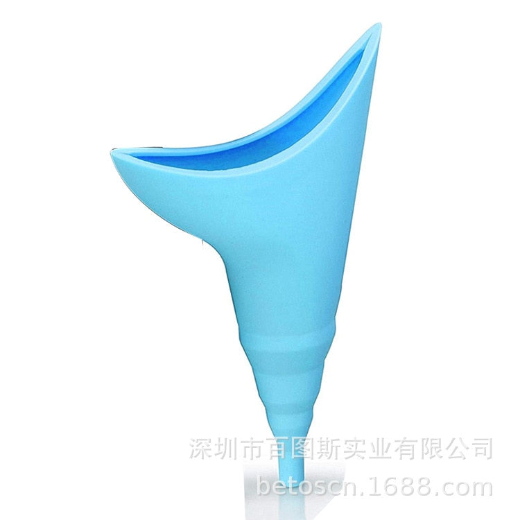 Ladies portable outdoor emergency standing urinal female silicone urinal