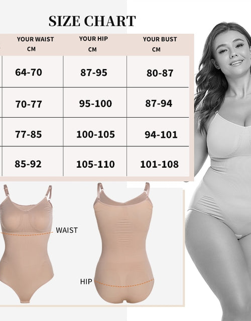 Load image into Gallery viewer, Women’s Full body Shaper Sealess Firm Tummy Control Shapewear Slimming Underwear Top Slim Bodysuit Waist Trainer Corset
