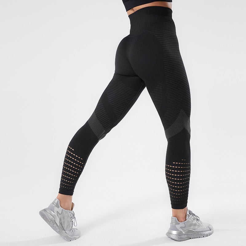 Leggings For Fitness Seamless Leggings High Waist Yoga Pants Fitness Women Workout BreathableTights Training Pants 2019