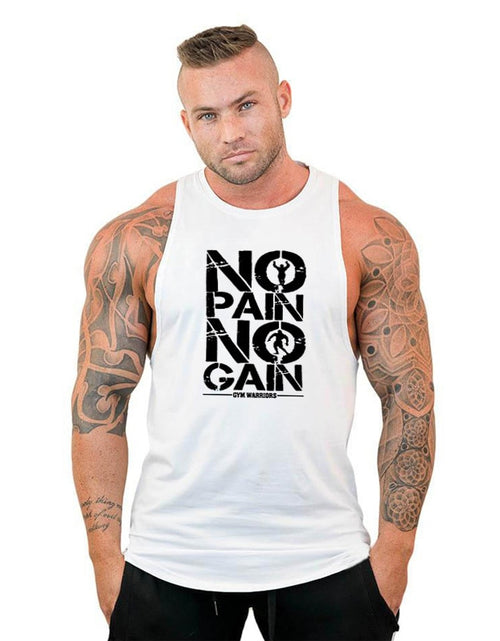 Load image into Gallery viewer, Gyms Clothing Mens Bodybuilding Hooded Tank Top Cotton Sleeveless Vest Sweatshirt Fitness Workout Sportswear Tops Male
