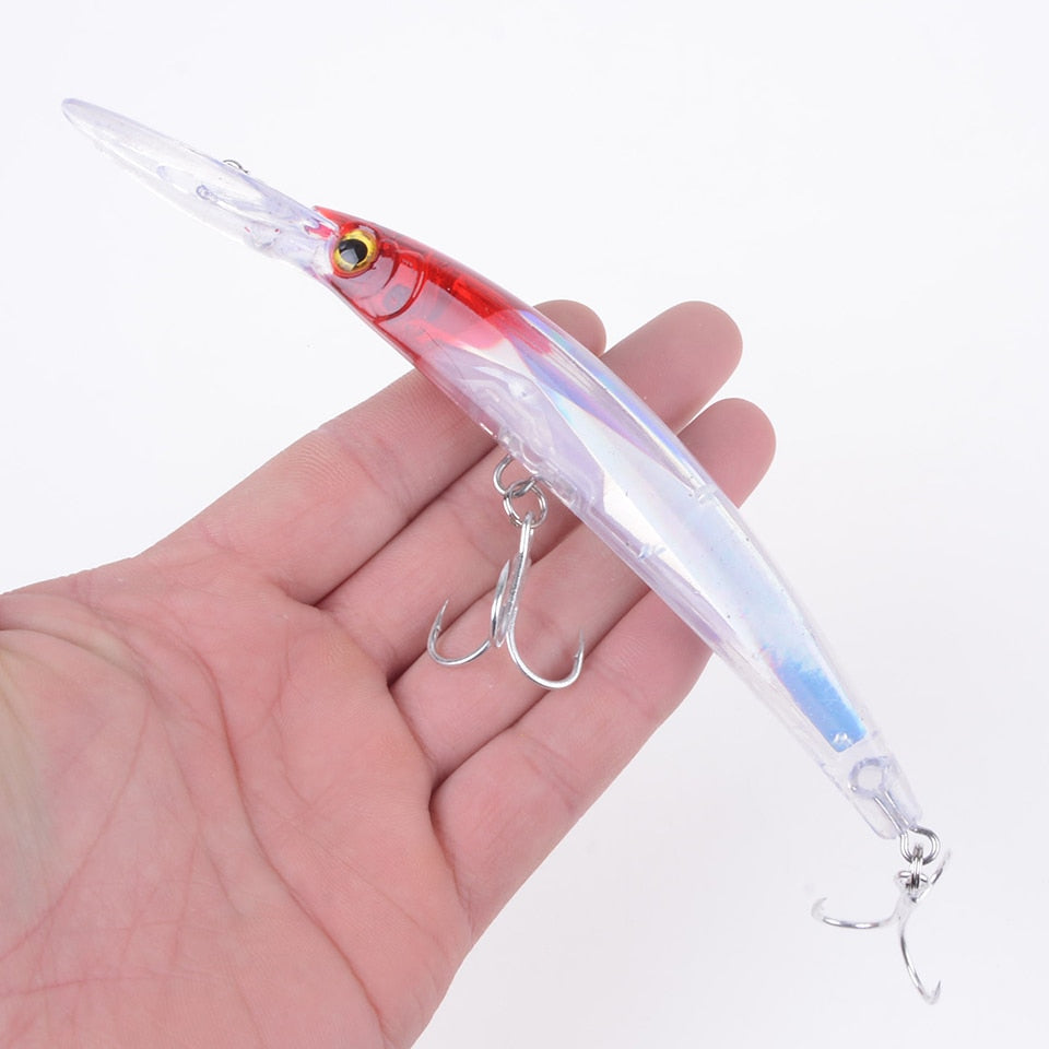 1pcs 17cm 24g Wobbler Fishing Lure Big Crankbait Minnow Peche Bass Trolling Artificial Bait Pike Carp lures Peche Fishing tackle