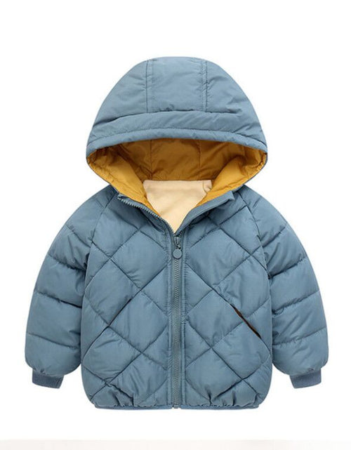 Load image into Gallery viewer, Autumn Winter New Children Down  Jacket Boys Girls Fashion Thick Warm Jacket Baby Hooded Warm Outwear Kids Cotton Coat 2-7 Year
