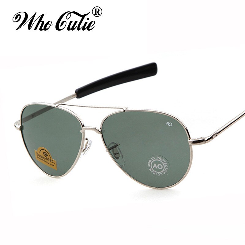 Sunglasses pilot 90s Men Army Military 12K Gold Tint Frame American Optical Lens Sun Glasses with Box OM288B