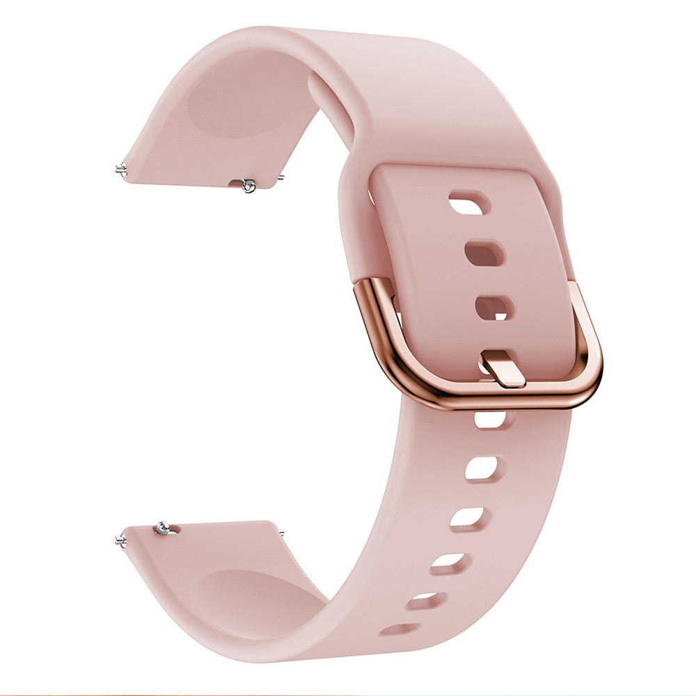 20mm Silicone Watch Strap For Amazfit GTS 4/2 Mini Strap Replacement Strap For Amazfit GTS/GTS 2 Strap For Amazfit Bip/U/U Pro