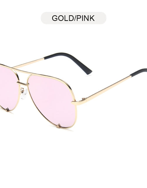 Load image into Gallery viewer, Sunglasses Women Fashion Alloy Pilot Sun Glasses Men Gradient Lens Driving Shades Ladies UV400
