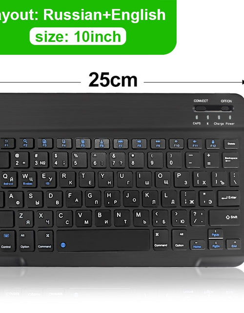 Load image into Gallery viewer, Mini Wireless Keyboard Bluetooth Keyboard For ipad Phone Tablet Russian Spainish Rechargeable keyboard For Android ios Windows
