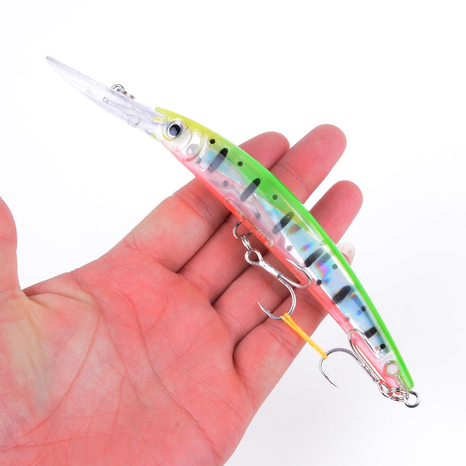 1pcs 17cm 24g Wobbler Fishing Lure Big Crankbait Minnow Peche Bass Trolling Artificial Bait Pike Carp lures Peche Fishing tackle