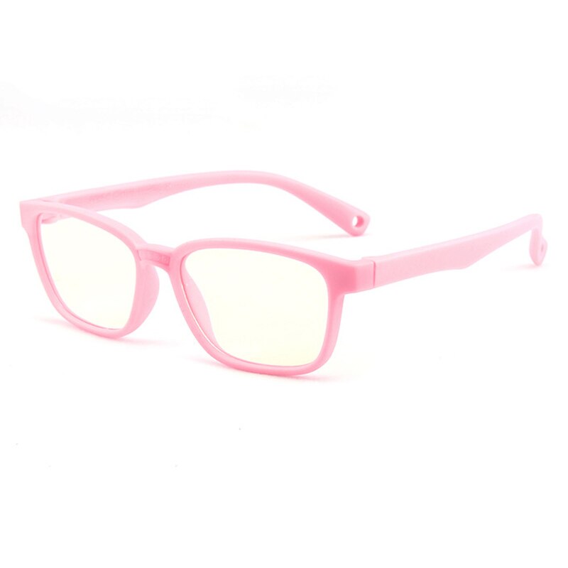 Children Bendable Silicone Anti-blue Light Glasses Flexible One-piece Safe Eyeglasses Plain Mirror Goggles Eyewear Frame